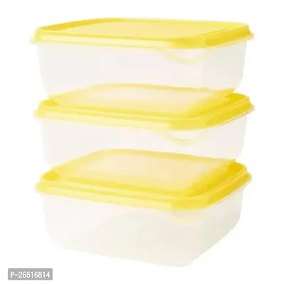 Ikea Plastic Containers - 20 oz, 3 Piece, Yellow-thumb0