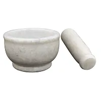 Mortar and Pestle Set, kharad, Masher Spice Mixer for Kitchen 4.5 inches-thumb2