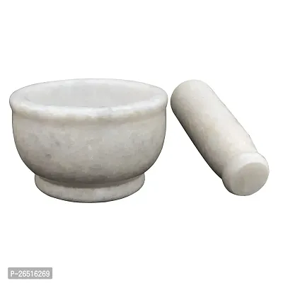 Mortar and Pestle Set, kharad, Masher Spice Mixer for Kitchen 4.5 inches-thumb3