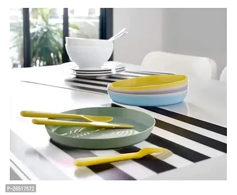 Ikea plastic Plate - Set of 6, multicolour