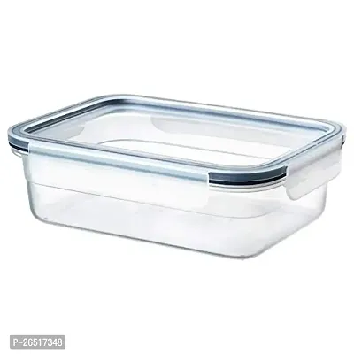 Ikea Plastic Food Container With Lid - 34 oz, Transparent-thumb0