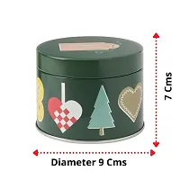 Ikea Tin with lid, Christmas pattern , size Height: 6.5 cm Diameter: 8.5 cm,multicolor(1 Unit)-thumb3