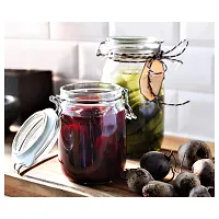 Ikea Korken Jar With Lid, Clear Glass, Pack of 1-thumb2