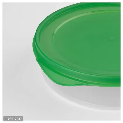 Ikea VANDRING Hare Food Container, Green Round, Plastic, 1.0 l (34 oz)-thumb2