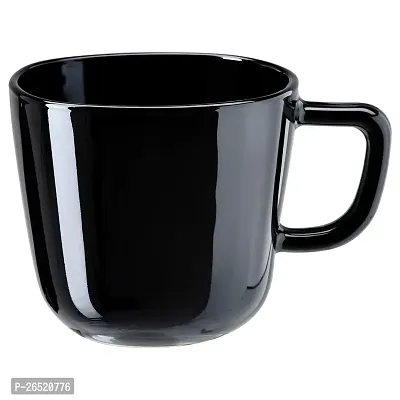 IKEA Tempered Glass Coffee Mug (Black, 37cl, 1 Piece)