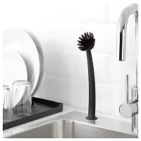 Polypropylene Plastic; Synthetic Rubber; Polyester IKEA Dish Washing Brush (29 cm; Grey)-thumb3