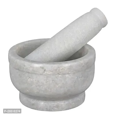 Mortar and Pestle Set, kharad, Masher Spice Mixer for Kitchen 4 inches-thumb0