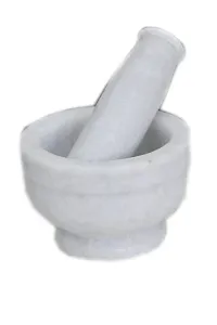 Mortar and Pestle Set, kharad, Masher Spice Mixer for Kitchen 4.5 inches-thumb1