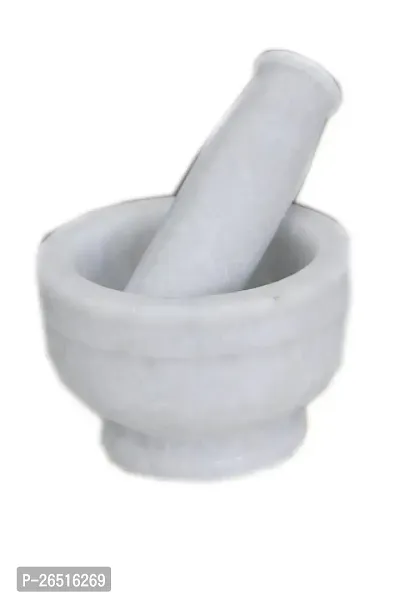 Mortar and Pestle Set, kharad, Masher Spice Mixer for Kitchen 4.5 inches-thumb2