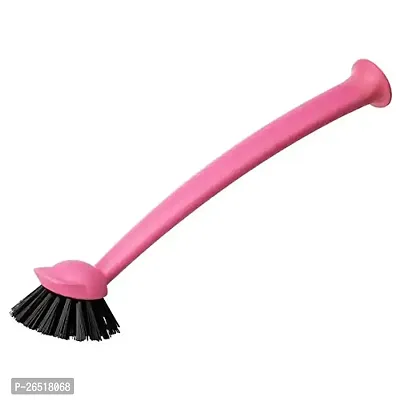 Ikea Dish-Washing Brush, Pink,Polypropylene Plastic Polyester Synthetic Rubber(Length : 29cm)-thumb0