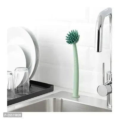 Ikea Polypropylene Plastic Polyester Synthetic Rubber Dish-Washing Brush (Green, 29 cm)(pack of 1)-thumb3