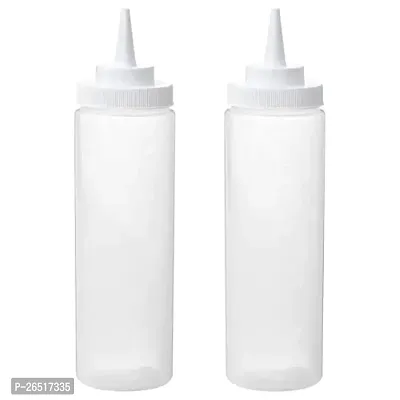 Ikea Plastic Squeeze Bottle, 330 ml (Transparent) - Pack of 2-thumb0