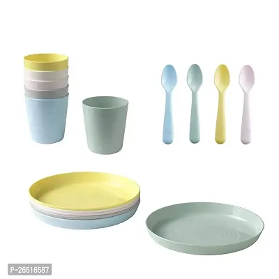 IKEA - KALAS Children Color Bowl, Tumbler and Plate Sets X6 Each (Set of 18)-thumb0