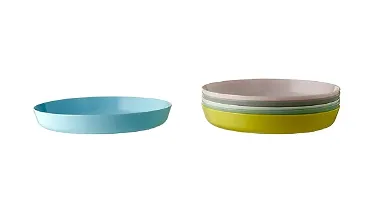 Ikea plastic Plate - Set of 6, multicolour-thumb1