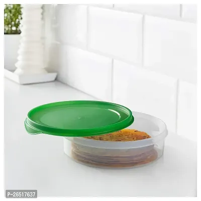 Ikea VANDRING Hare Food Container, Green Round, Plastic, 1.0 l (34 oz)-thumb3