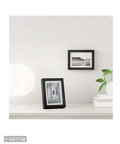 Ikea Fiberboard Photo Frame (4X6, 10X15 Cm, Black) Tabletop, Wall Mount-thumb4