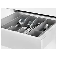 Ikea Clever Fitting Cutlery Tray Grey 31x26 cm-thumb1