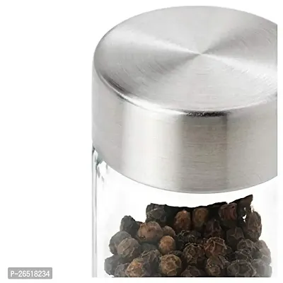 Ikea 5987ik Glass Spice Jars - 10 cl, 2 Pieces (Silver)-thumb2