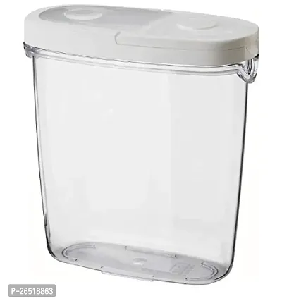 IKEA BOUTIQUE STORE Wood Food Jar With Lid - 44 oz, 1 Pieces, White