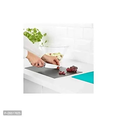 FINFORDELA Bendable Chopping Board, 28x36 cm (Dark Turquoise and Grey)-thumb5