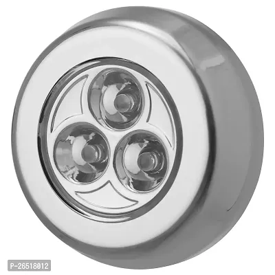 Ikea Led Ramsta B22D Battery-Operated Mini Spotlight (Silver,Abs Plastic, Pack Of 1)