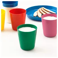 Ikea Polypropylene Plastic Kalas Mug (Multicolour) 6 Pack-thumb1