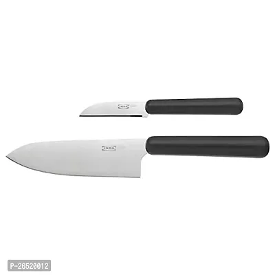 Ikea Kitchen Cook's Knife 14 cm (Total Length 27 cm), Paring Knife 7 cm, Total Length 17 cm Set - 2 Pieces-thumb0