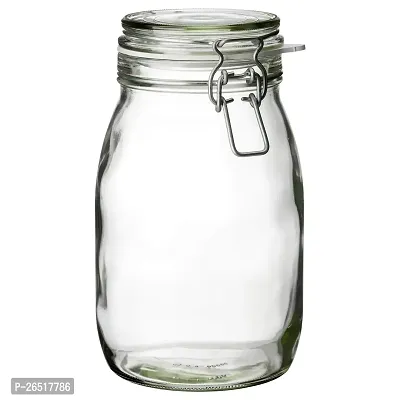 Ikea Korken Jar With Lid, Clear Glass, Pack of 1