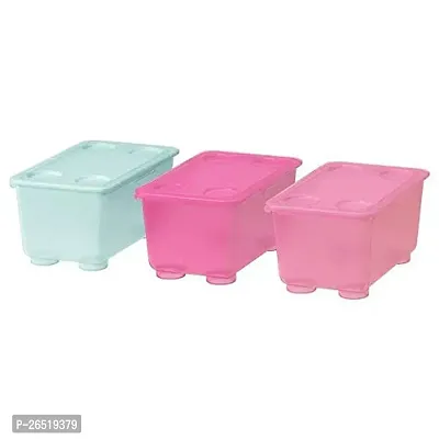 Ikea Polyethylene plastic Storage containers | Set of 2 6pcs, Pink, Blue-thumb3