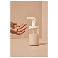 Ikea Glass Soap Dispenser, 17 cm (6 ?)/250 ml 8 oz, White (Pack of 2) with Free one White wascloth (30 * 30), Glass-thumb2