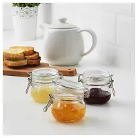 Ikea Glass Jar Set- 130 ml, 3 Pieces, Transparent-thumb1