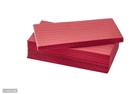 Uppfylld Vinterfint Paper napkin, stripe pattern red, 38x38 cm (15x15 )-thumb0