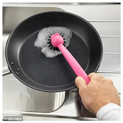 Ikea Dish-Washing Brush, Pink,Polypropylene Plastic Polyester Synthetic Rubber(Length : 29cm)-thumb4