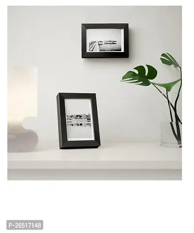 Ikea Fiberboard Photo Frame (4X6, 10X15 Cm, Black) Tabletop, Wall Mount-thumb2