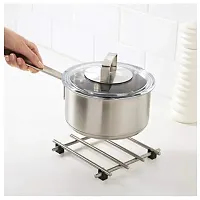 Ikea Stainless Steel Pot Stand, 18x18 cm/7x7-inch (Silver)-thumb2