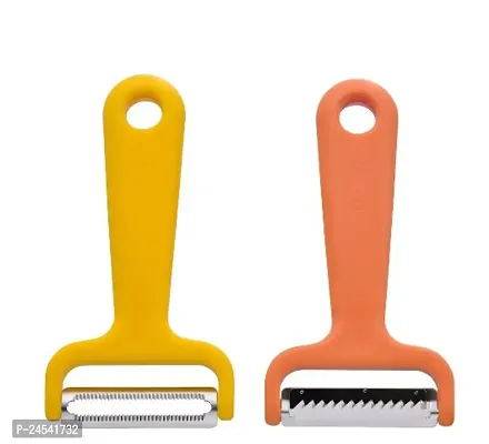 Vegetable cutters, set of 2, bright yellow/bright orange