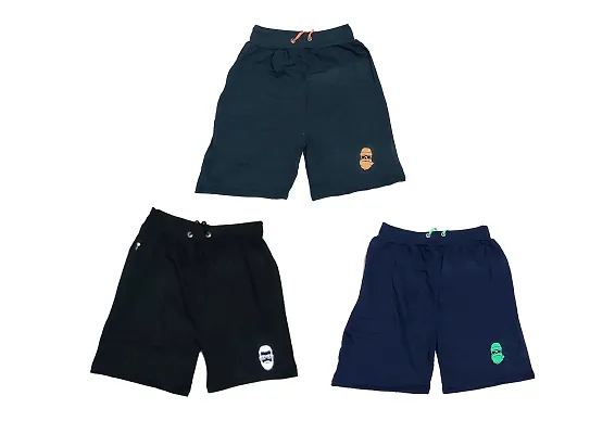 Premium Regular Solid Shorts Pack Of 3