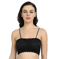 Brafozy Women's Lace Lightly Padded Bralette Bra (Neel013)-thumb3