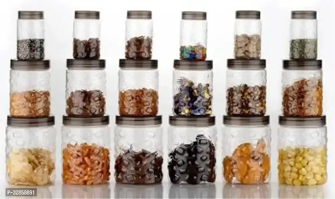 Useful Plastic Jars  Containers Pack Of 18-thumb0