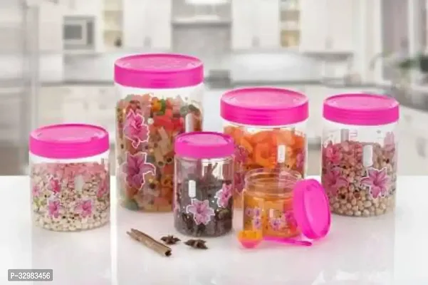 Useful Plastic Jars  Containers Pack Of 6-thumb0