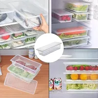 Fridge Organizer Set 6 Pcs with Removable Drain Plate Keep Produce Fresh-thumb3