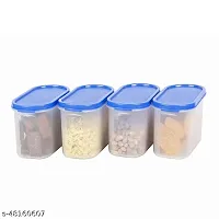 Useful Plastic Modular Air Tight Containers Storage Jar-1000 ml, Pack Of 4-thumb1