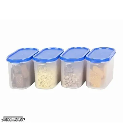 Useful Plastic Modular Air Tight Containers Storage Jar-1000 ml, Pack Of 4-thumb2