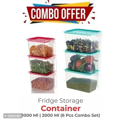 Multipurpose Fridge storage containers jar Set 1000 ml 2000 ml