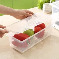 Fridge Organizer Set 6 Pcs with Removable Drain Plate Keep Produce Fresh-thumb4