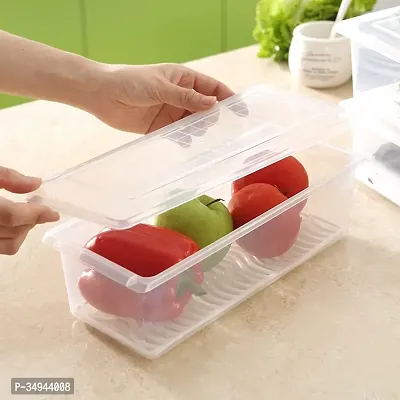 Fridge Organizer Set 6 Pcs with Removable Drain Plate Keep Produce Fresh-thumb5