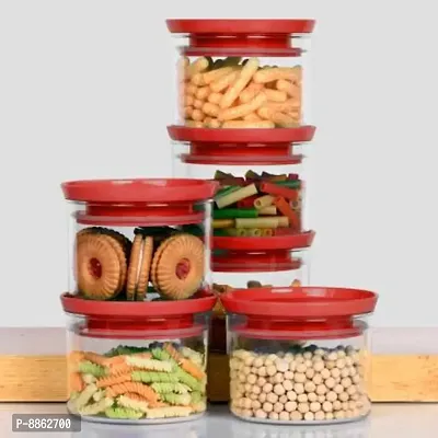 Classic Plastic Kitchen Storage Jar Container 500ml Pack Of 6-thumb3