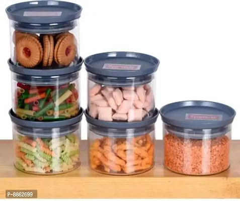 Classic Plastic Kitchen Storage Jar Container 500ml Pack Of 6-thumb4