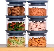 Classic Plastic Kitchen Storage Jar Container 500ml Pack Of 6-thumb2