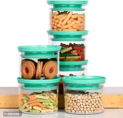 Classic Plastic Kitchen Storage Jar Container 500ml Pack Of 6-thumb4